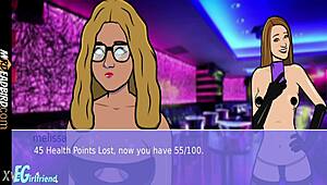 I remember that wild night at the strip club with dancing and games.