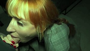 Big titty ginger college girl gets bent over in doggystyle with deepthroat and missionary pounding