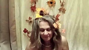 i feel so exposed and thrilled as french housewife slave f celebrates autumn with dildo play and maledom humiliation in homemade pov orgasm