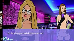 I remember that wild night at the strip club with dancing and games.