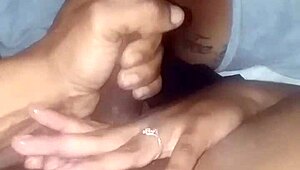 milf sucking up that big black monster cock with sloppy ebony blowjob skills