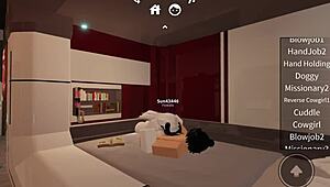 horny bitch gets rough fucked while riding on roblox