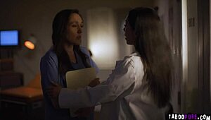 Doctor Vicki Chase Exploits Nurse Sinn Sage's Feelings In Hospital Interracial Encounter