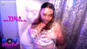 i feel so passionate in pov with tina from night owl, choking and riding that big black cock