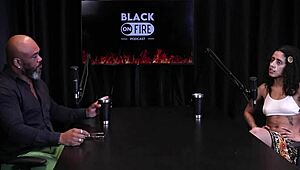 hey, this naughty girl shows off her breast tattoos after saying she loves fingering ass and giving blowjobs - bibi hourani