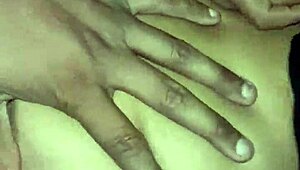 Indian bhabhi with big natural tits gets close-up sex in bedroom