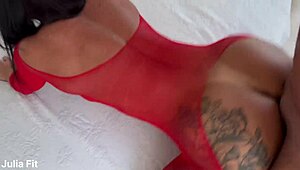 brutal anal pounding stretches big ass latina milf to creampie explosion