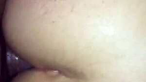 Hey, is this really my wife's first anal experience, pushing her limits with that intense assfucking action?