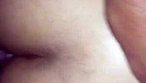 Hey, is this really my wife's first anal experience, pushing her limits with that intense assfucking action?