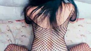 Beautiful Mature Wife in Lingerie and Stockings Submits Fully with Fiery Passion in POV Anal