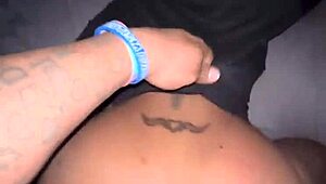 i love how brea bends over with her big phat chocolate ass for that deep doggystyle creampie from big black cock in pov