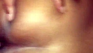 this amateur ebony teen 18+ gets her petite pussy drilled hard in homemade action 😈