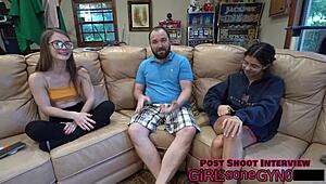 doctor tampa sounding mira monroes urethra with gloves and close up on shaved pussy in hospital