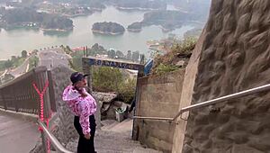 subtle hints of a scandalous blowjob on colombia's peñon de guatape with zactefolla in amateur style