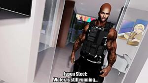 Quinn Ying takes on boob patrol duties in this police game promo