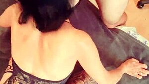 Get ready for some wild rough sex right on our bed!