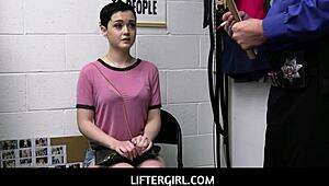 Officer jack finds a vibrator in jade valentines purse and she gets punished with deepthroat and sex.