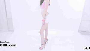 Oh Wow, This Hot Waitress Girl Tries Porn After Charity Work – Intense Fucking and Orgasm!