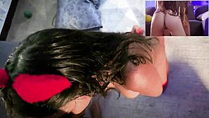 pov view of tickling your girlfriend's ribs at her workplace