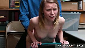 Blonde Teen Masturbates In Police Uniform Before Petite Anal Hardcore Fucking! Grand Theft Turns Wild!