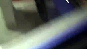 Risky sex unfolds in the hotel parking lot with muffled moans