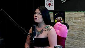 i feel so emotional about this brazilian blonde milf in lingerie dominating during the swinger casting interview