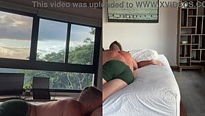 Professional Eater Licks Juicy Pussy Bent Over in Doggystyle for Moaning Orgasm