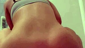 british teen coed gets horny with toys for solo squirting orgasm in high definition pov