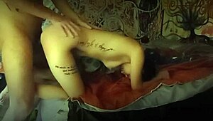 this petite submissive teen gets spanked and choked while deepthroating cock, then fucked doggystyle until she squirts everywhere