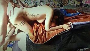this petite submissive teen gets spanked and choked while deepthroating cock, then fucked doggystyle until she squirts everywhere