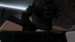 Roblox Girl Plays With Boyfriend's Cock While He Sleeps In Bedroom