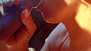 POV napalona nigeryjska para w namiętnym kremowym ruchaniu - Mara egzotyczna!