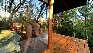 Oh My God, My Husband's Stepbrother Drags Me to the Cabin for Savage Outdoor Fucking!