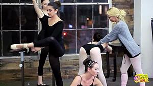 Classical Music During Ballet Practice Sparks Lesbian Desires in These Skinny Hairy Girls