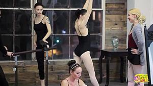 Classical Music During Ballet Practice Sparks Lesbian Desires in These Skinny Hairy Girls