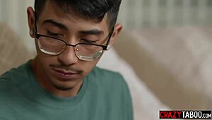 a shy guy diego perez finally licks and fucks the petite 18+ hot popular cheerleader melody marks in taboo reality