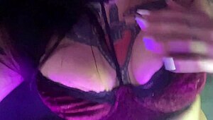 Lexi Smoking And Masturbating With Huge Natural Tits And Big Pussy Lips Using Vibrator