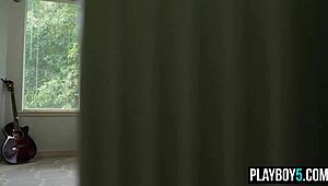 Adorable Horny Teen Model With Big Natural Tits Strips And Undresses In Softcore Solo For Playboy Pairing