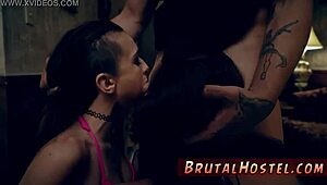 Cute teens Aidra Fox and Kharlie Stone, best mates, dove into a wild casting session with bondage and domination vibes.