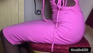 I feel so horny as tutor fucking my skinny coursemate with monster cock in missionary.