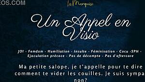 hey, ever tried a video call with some intense french femdom joi instructions?
