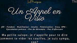 hey, ever tried a video call with some intense french femdom joi instructions?