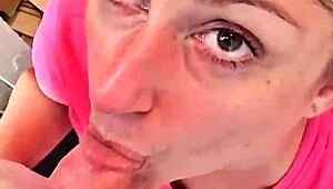 Hey, have you seen this cute couple going at it with deepthroat action in their homemade video? Oh wow!