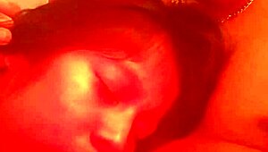 Estelita is giving a close-up blowjob to this thick cock in our homemade video