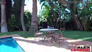 Stunning body MILF Shay Sights, your pool party just turned into deepthroat blowjob and pussy banging group fucking.