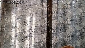 On the balcony spotting my friend and girlfriend chatting with the neighbor