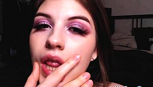 Babe, I need to cum on your face now! Hot webcam show part 3.