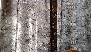 On the balcony spotting my friend and girlfriend chatting with the neighbor