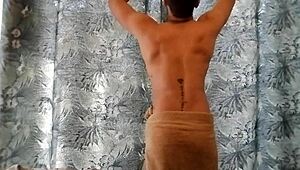 On the balcony spotting my friend and girlfriend chatting with the neighbor