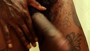 i'm hallelujah johnson with my huge bbc, masturbating solo while talking dirty as a muscular bodybuilder slave